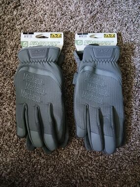 NWT 2 Pair Mechanix Wear FastFit Men's Gray Work Gloves